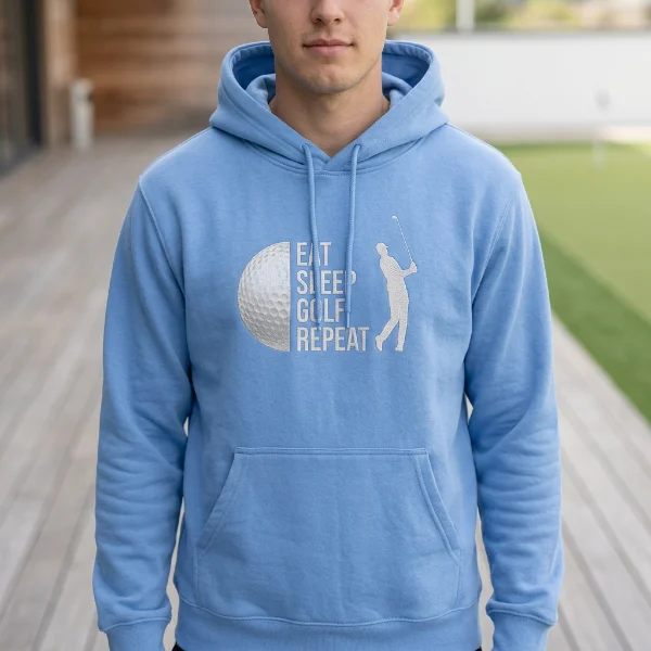 Golf Repeat | Classic Unisex Hoodie | Slogan wählbar