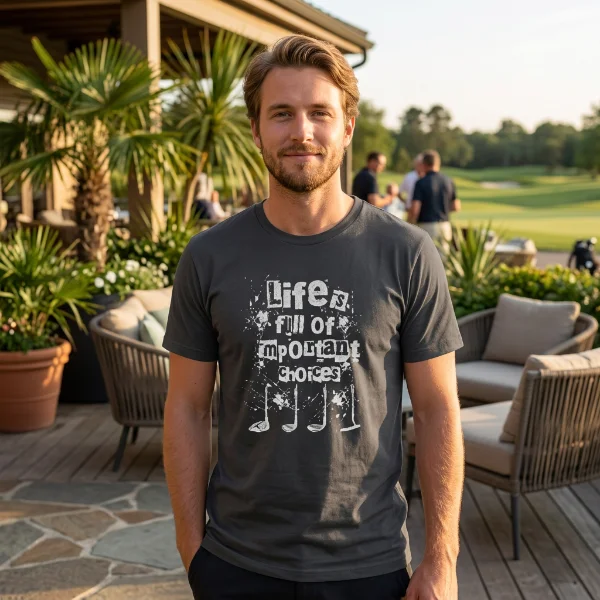 Life is full of important choices - Shirt - f Life is full of important choices | Unisex T-Shirt