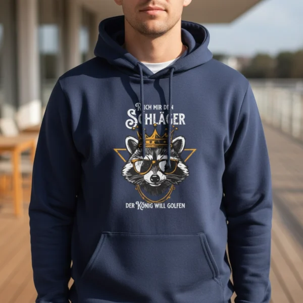 Reich mir den Schläger, der König will golfen | Unisex Hoodie