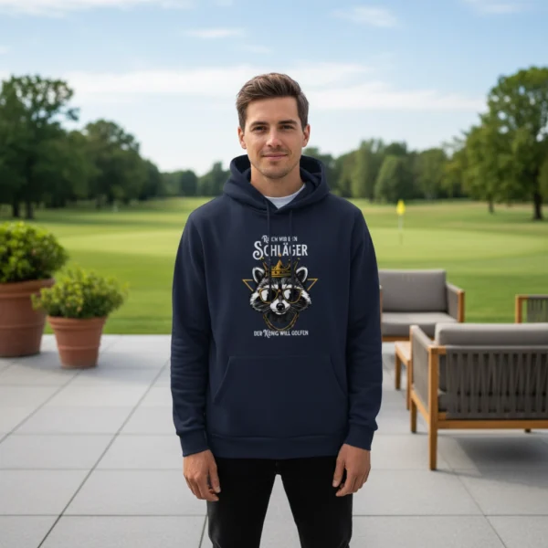 Reich mir den Schläger, der König will golfen | Unisex Hoodie
