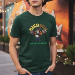 Biersch - train hard, drink harder | Unisex T-Shirt