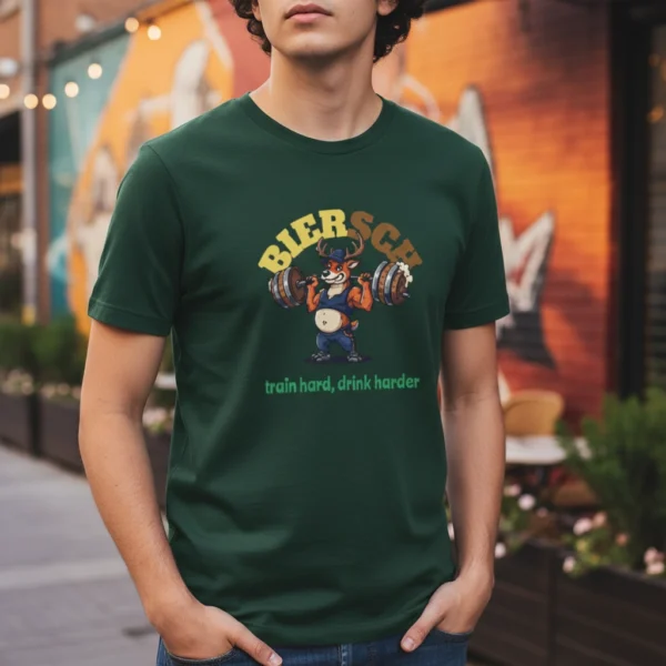 Biersch - train hard, drink harder | Unisex T-Shirt