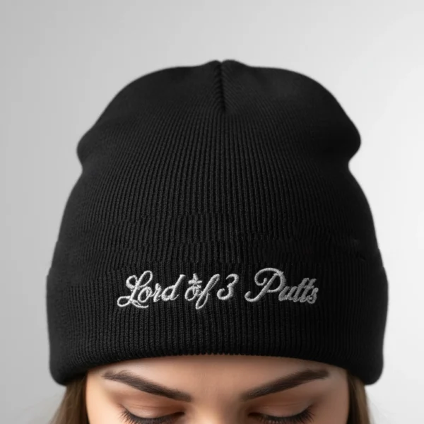 Lord of 3-Putts | Beanie mit hochwertige Stickerei
