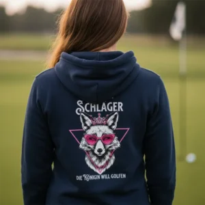 Reich mir den Schläger, die Königin will golfen | Unisex Zip-Hoodie