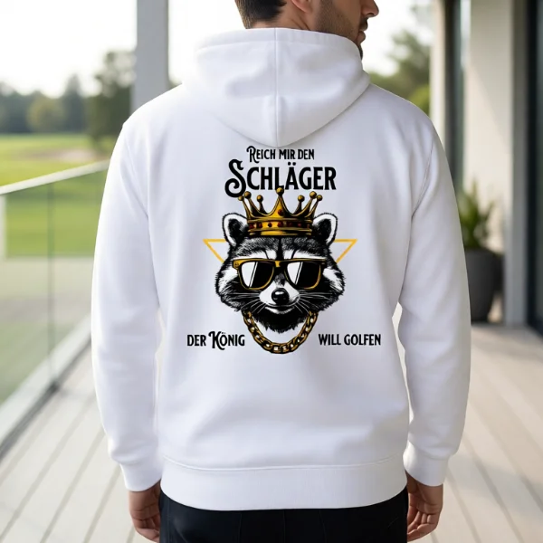 Reich mir den Schläger, der König will golfen | Unisex Zip-Hoodie