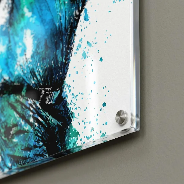 Golfer im Durchschwung | Graffiti | Acrylglasdruck