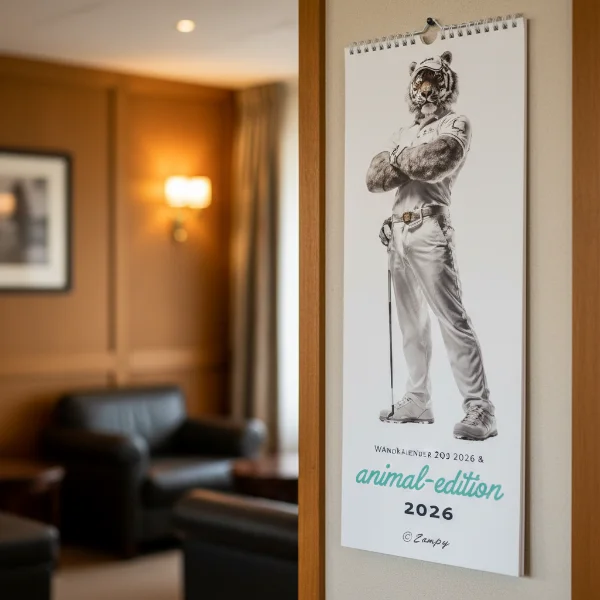 Wandkalender Golf animal edition
