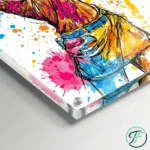 Golferin im Durchschwung | Graffiti | Acrylglasdruck