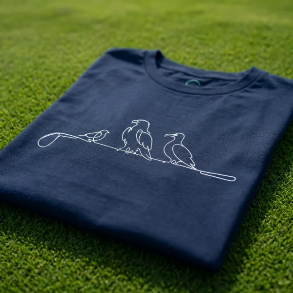 BEA Shirt fokus marine Birdie • Eagle • Albatross | One Line | Premium Shirt – Teeshot