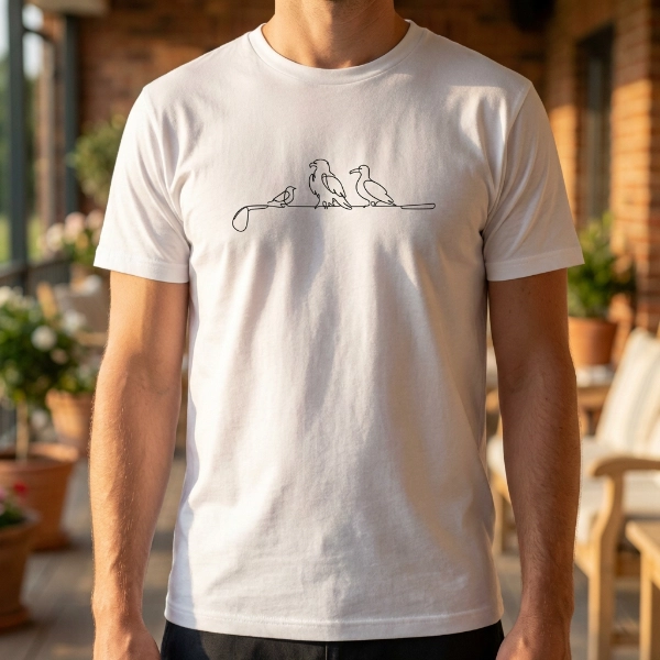 Golf_mit_Charakter_Dein_Statement Birdie • Eagle • Albatross | One Line | Unisex T-Shirt