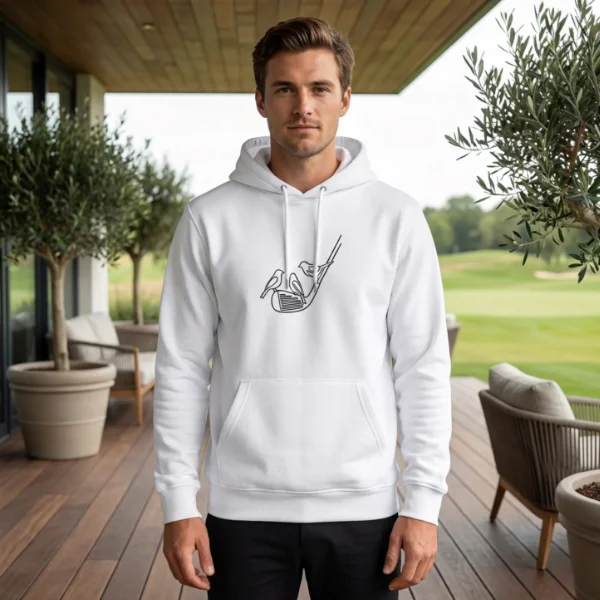 Triple Birdie Club | Fine Line Stick | Premium Hoodie - Club