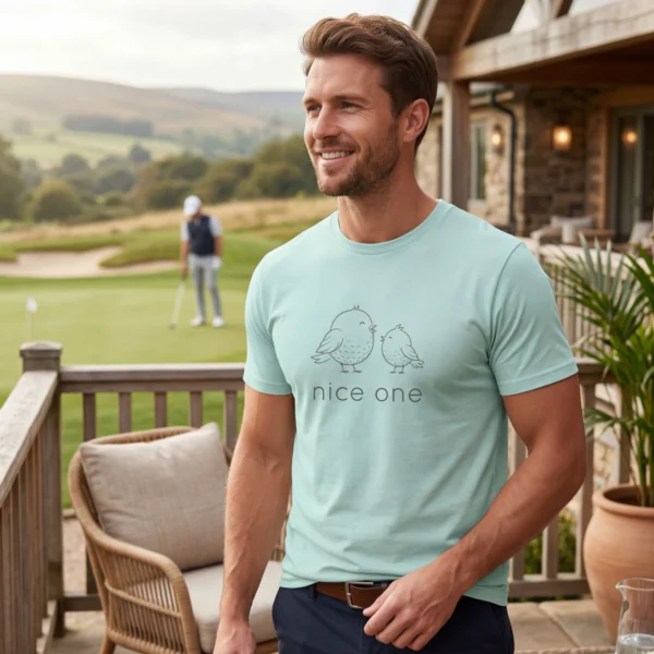 nice-one arctic-blue f m Nice One | Premium Shirt – Pin