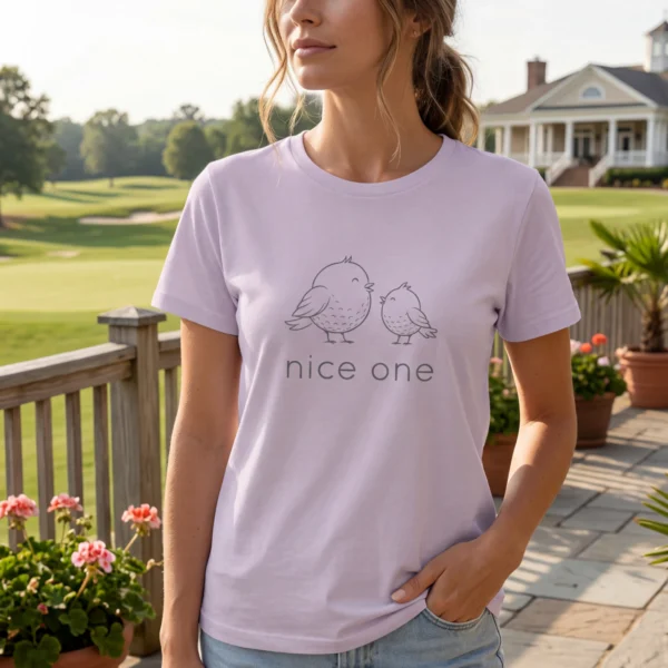 nice-one lilak c w Nice One | Premium Shirt – Pin