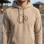 the eagle khaki m c The Eagle | Fine Line Stick | Premium Hoodie – Ace