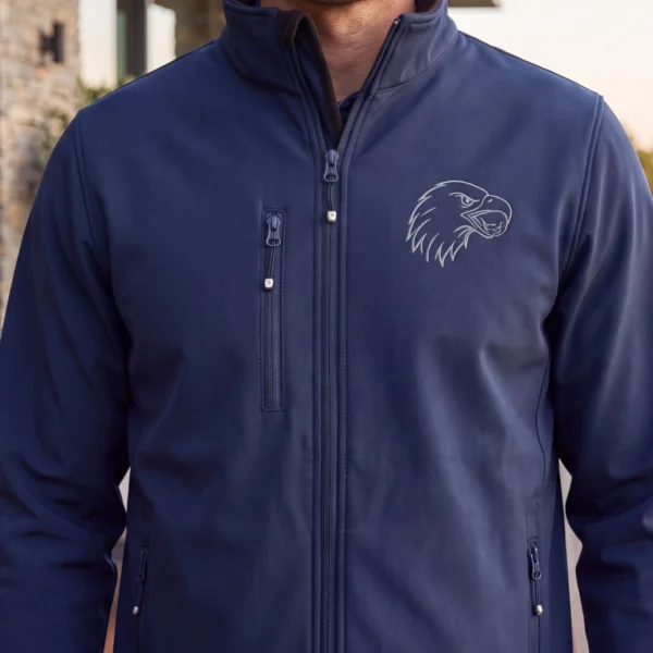 eagle fleece navy m c The Eagle | Softshell-Jacke