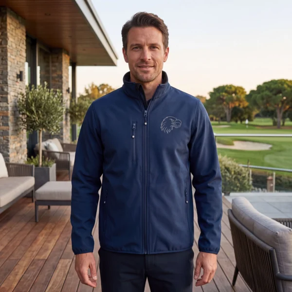 eagle fleece navy m f The Eagle | Softshell-Jacke